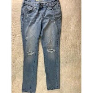 Old Navy Size 6r Womens Jeans Skinny Stretch Mid Rise Sweetheart Distressed